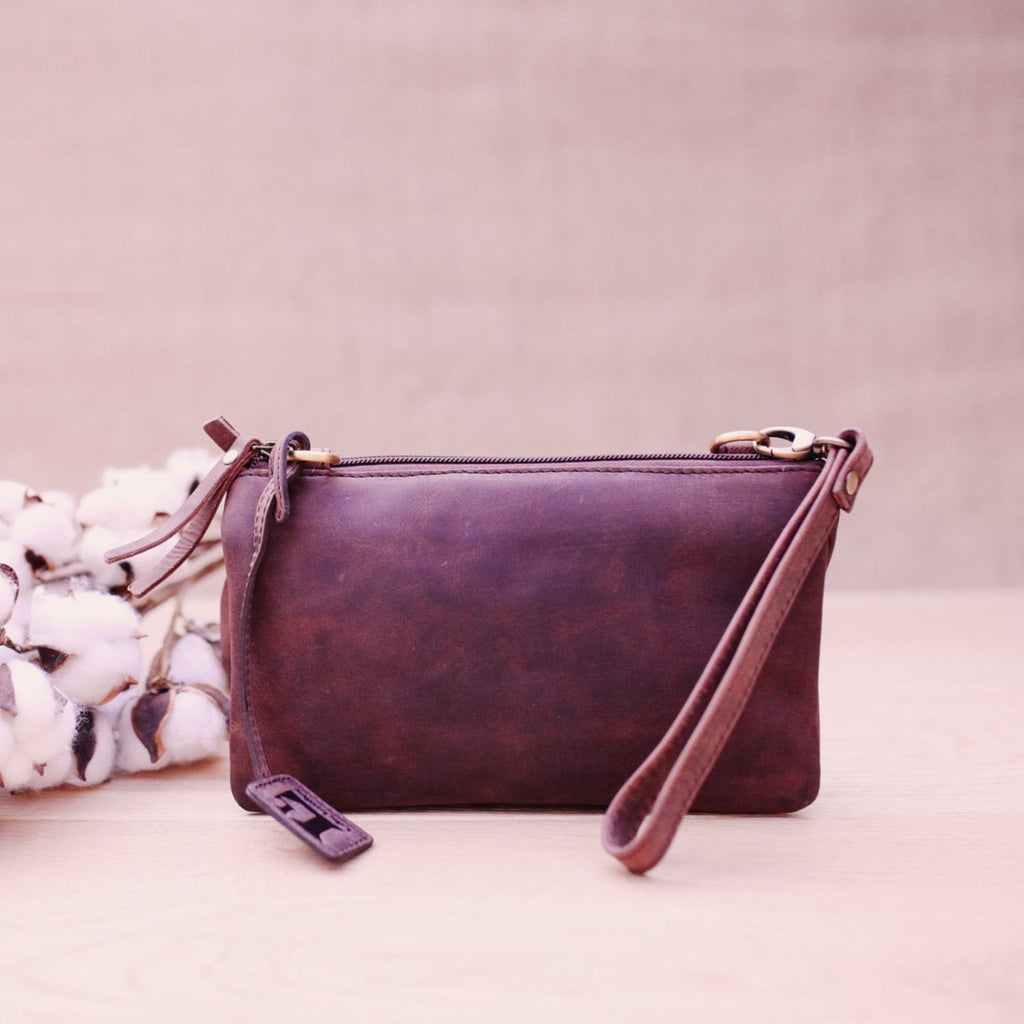 Lake Leather - New Norfolk- Women's Small Leather Crossbody Clutch