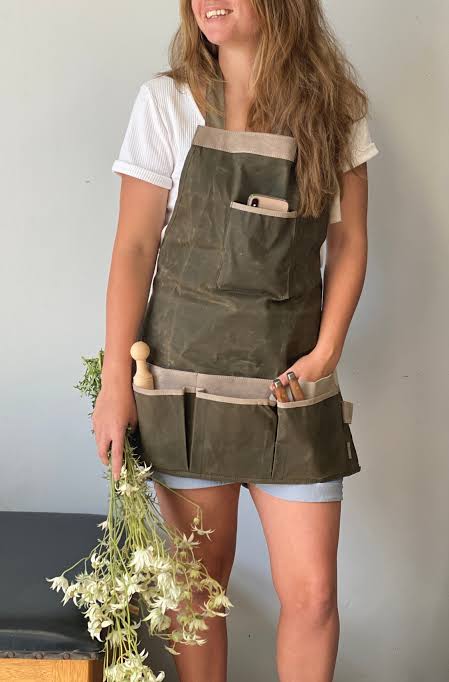 Heaven In Earth - Apron - Unisex Waxed Canvas And Suede Apron