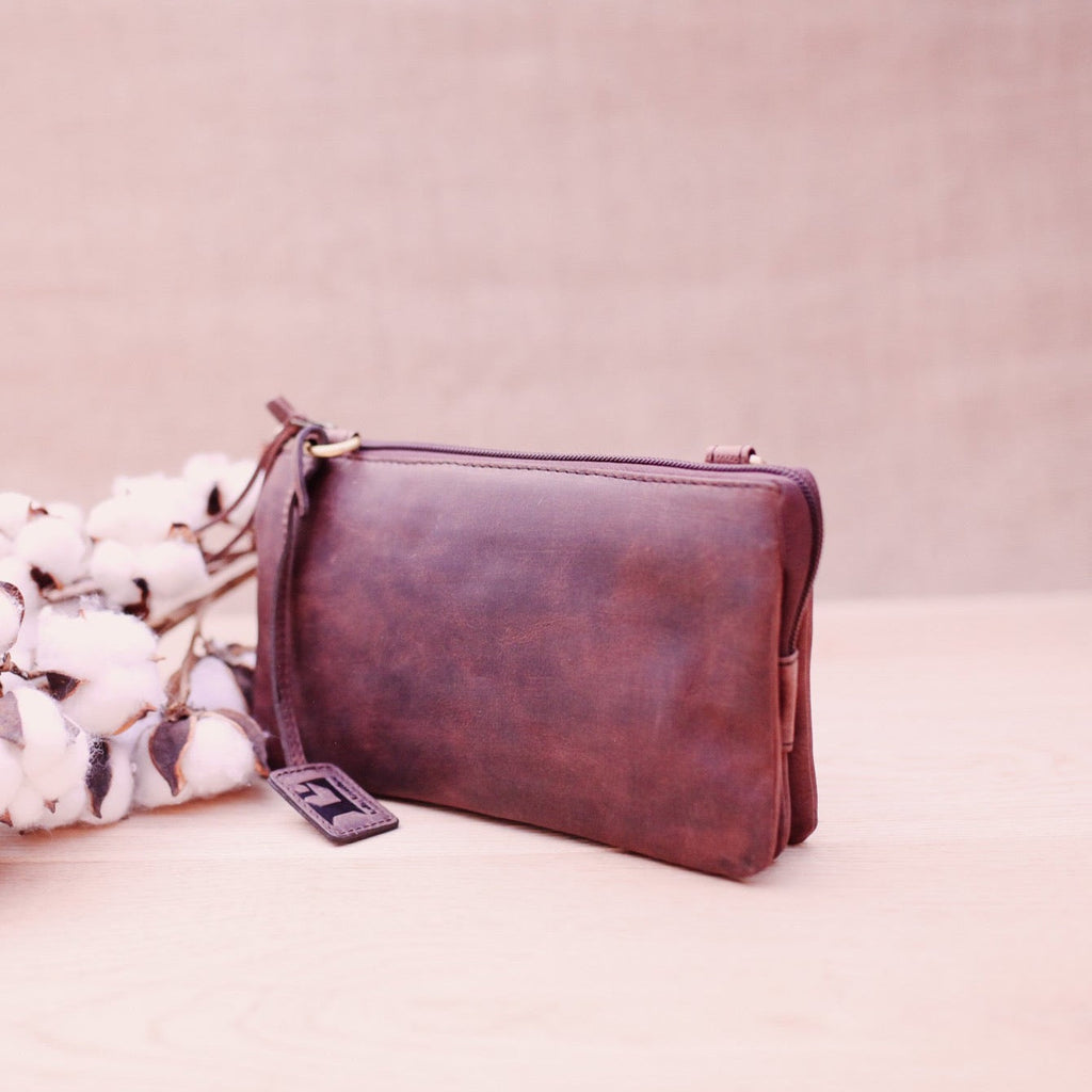 Lake Leather - New Norfolk- Women's Small Leather Crossbody Clutch