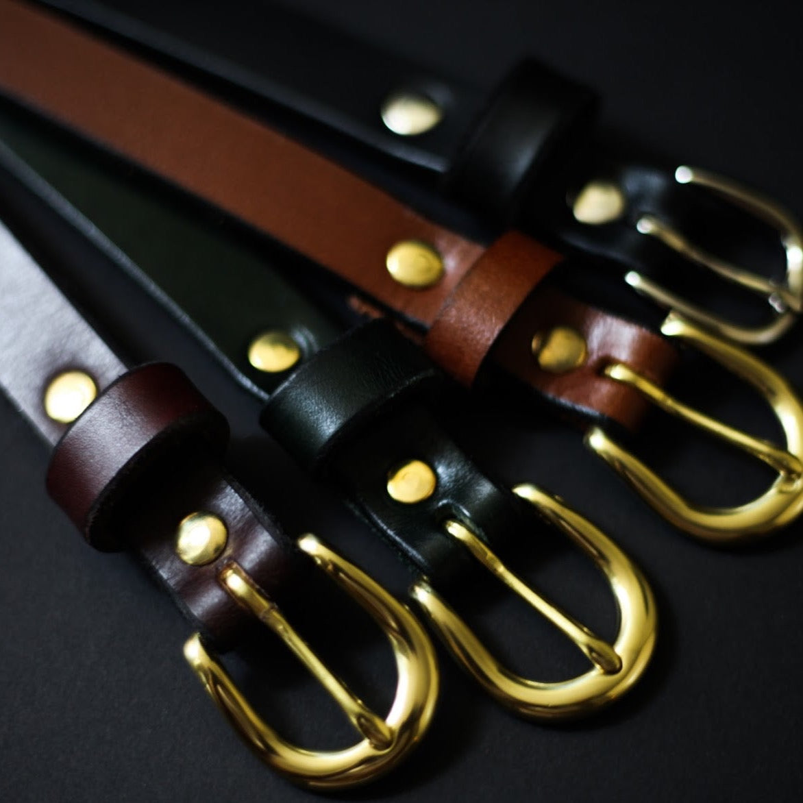 Lake Leather - Skinny - Women's Solid Hide Belt