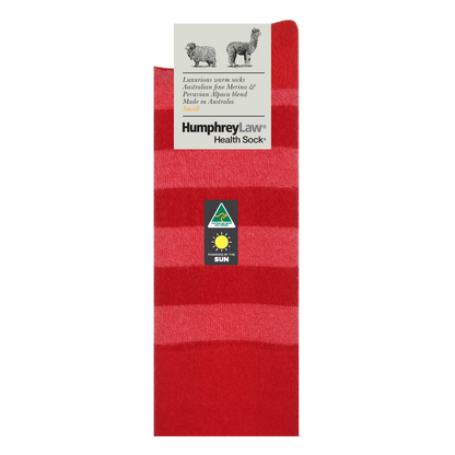 Humphrey Law - 03C - Unisex Alpaca & Merino Stripe Socks