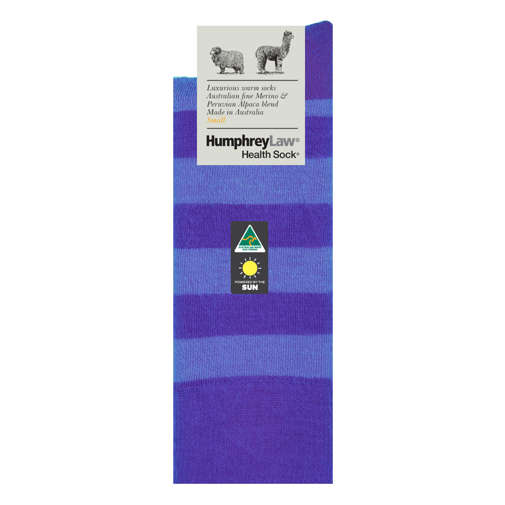Humphrey Law - 03C - Unisex Alpaca & Merino Stripe Socks