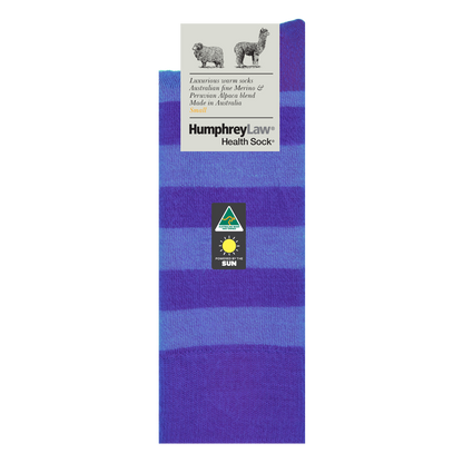 Humphrey Law - 03C - Unisex Alpaca & Merino Stripe Socks